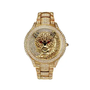 Round Dial Leopard Pattern Women's Watch
