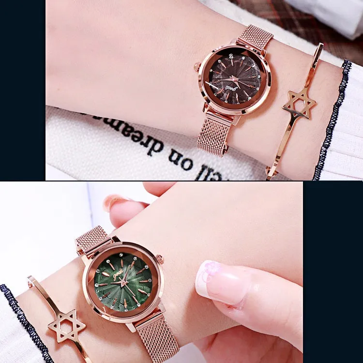 Round Dial With Scale Women's Watch
