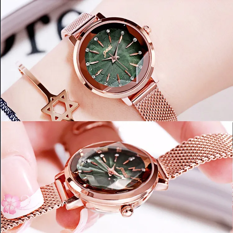Round Dial With Scale Women's Watch