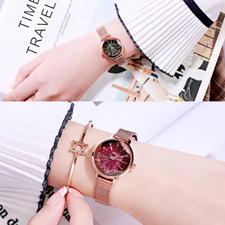 Round Dial With Scale Women's Watch