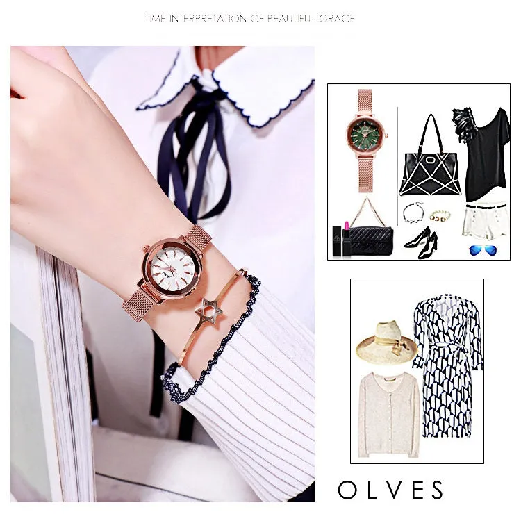 Round Dial With Scale Women's Watch