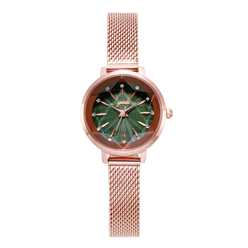 Round Dial With Scale Women's Watch
