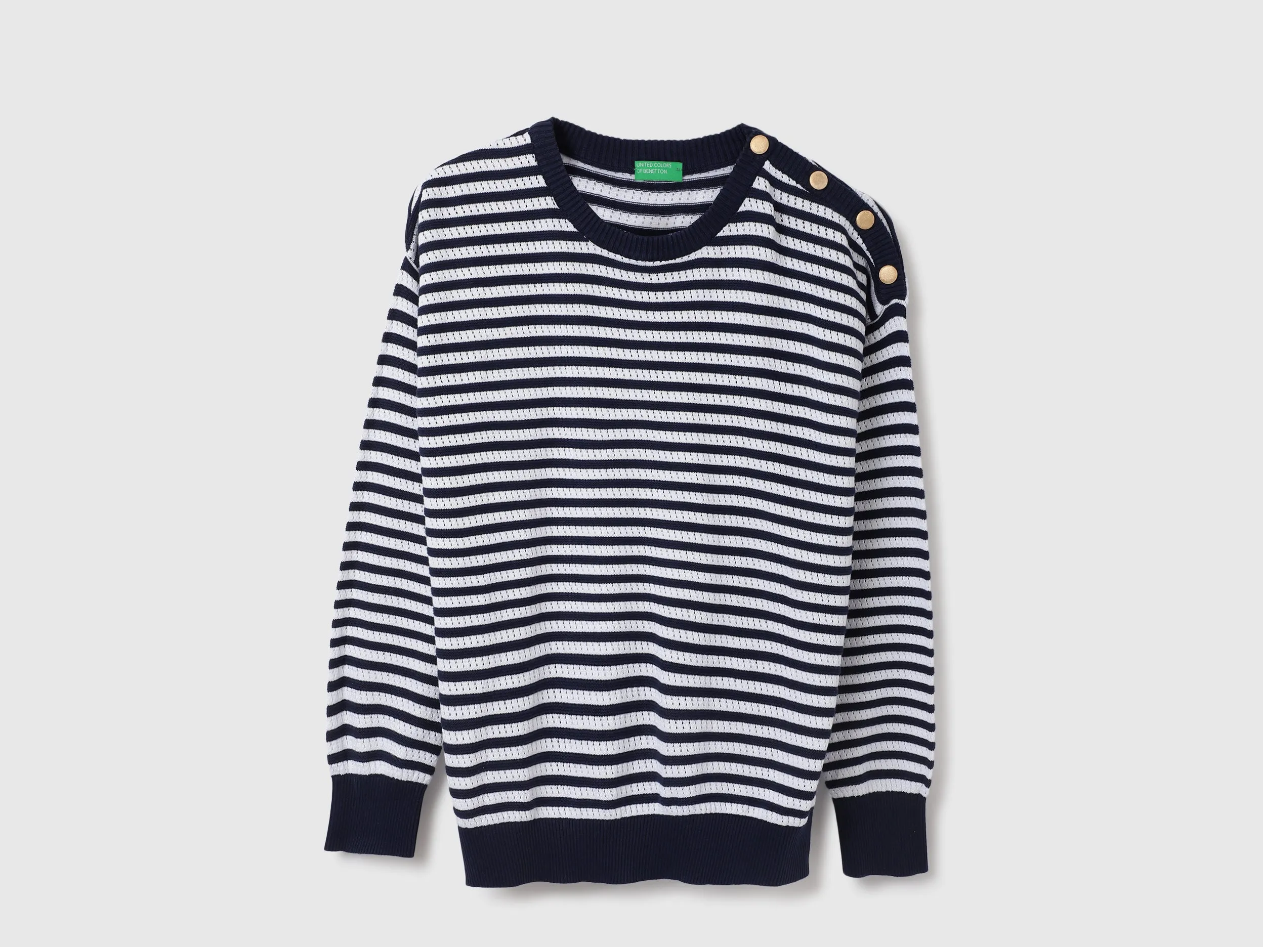 Round Neck Striped Top