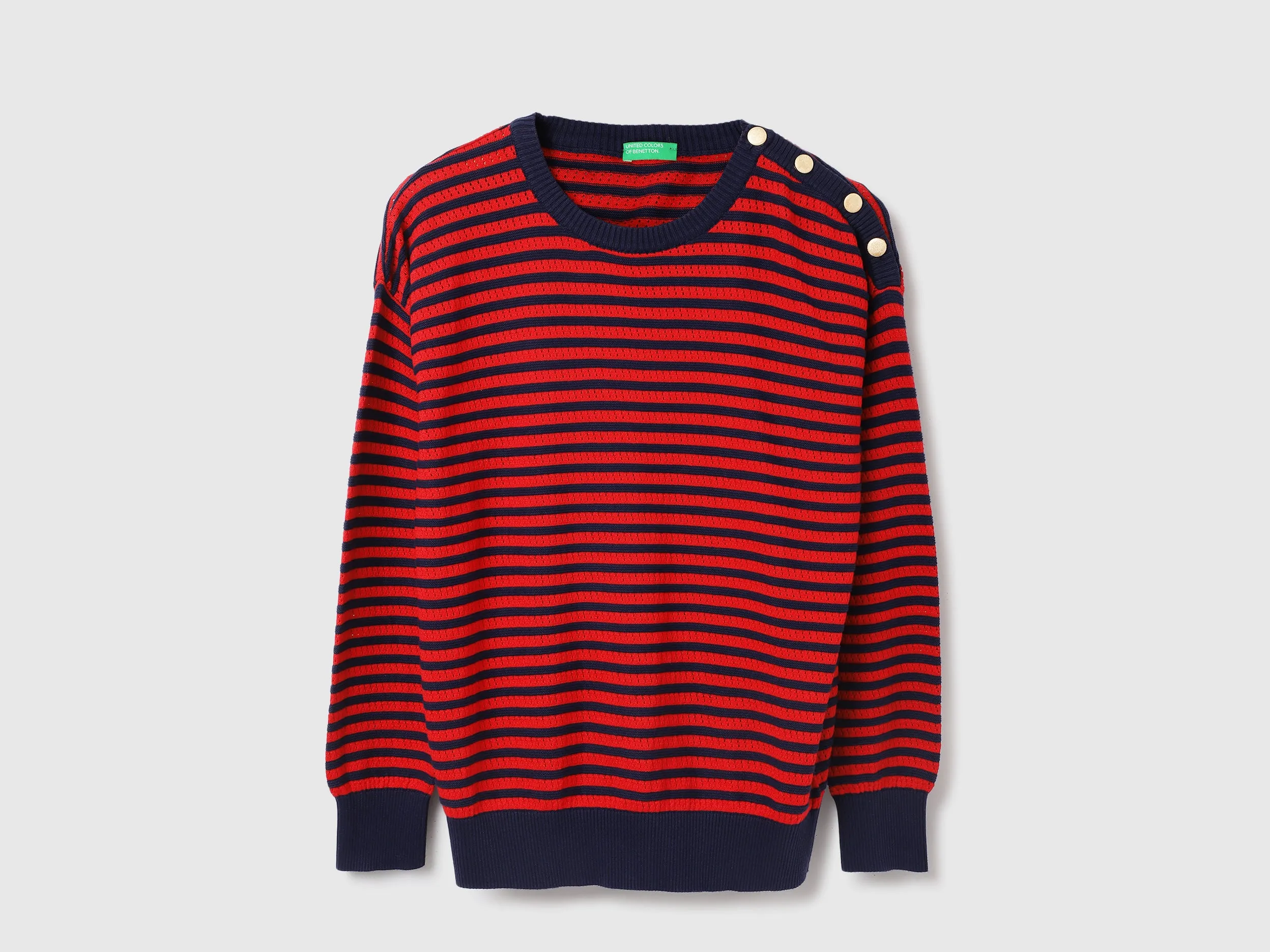 Round Neck Striped Top