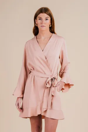 Ruffle Robe - Dusty Sunrise
