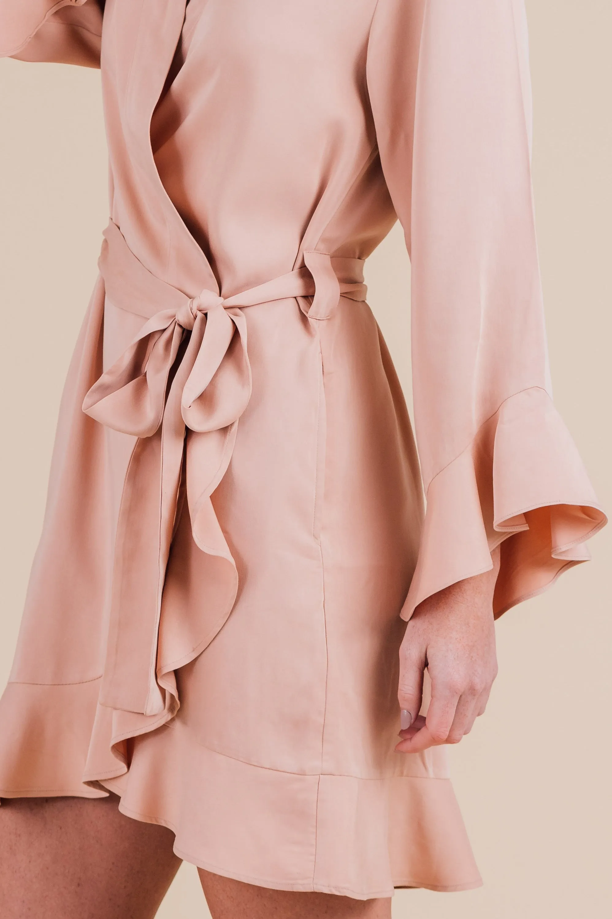 Ruffle Robe - Dusty Sunrise