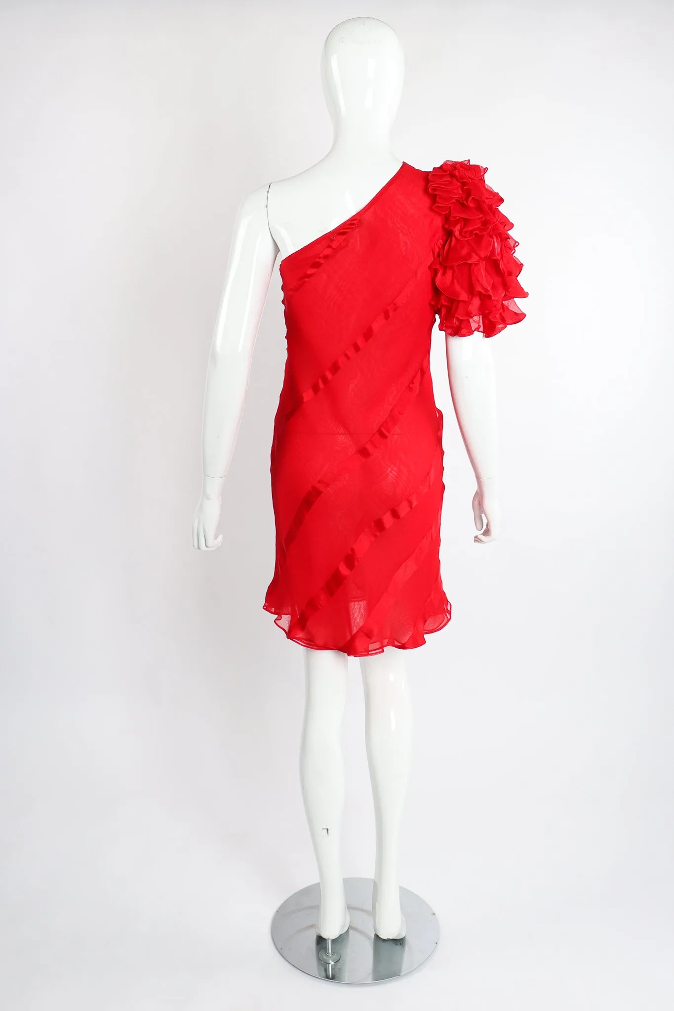 Ruffle Sleeve Dance Dress