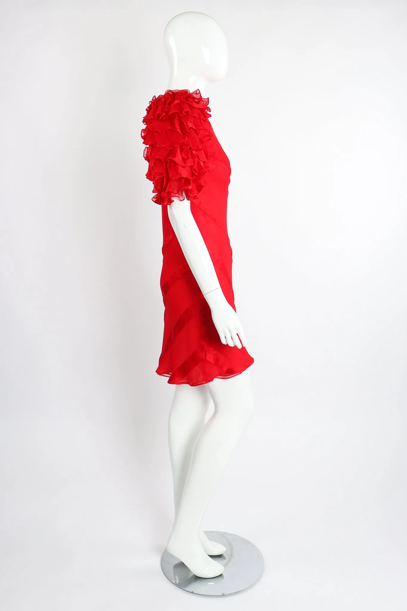 Ruffle Sleeve Dance Dress
