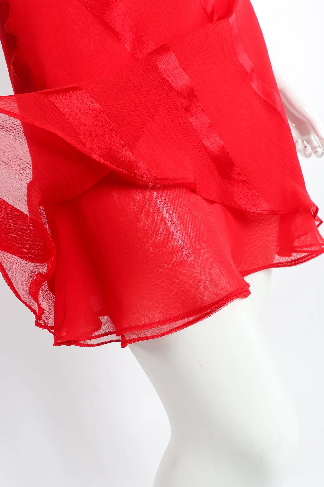 Ruffle Sleeve Dance Dress