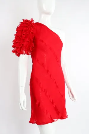 Ruffle Sleeve Dance Dress