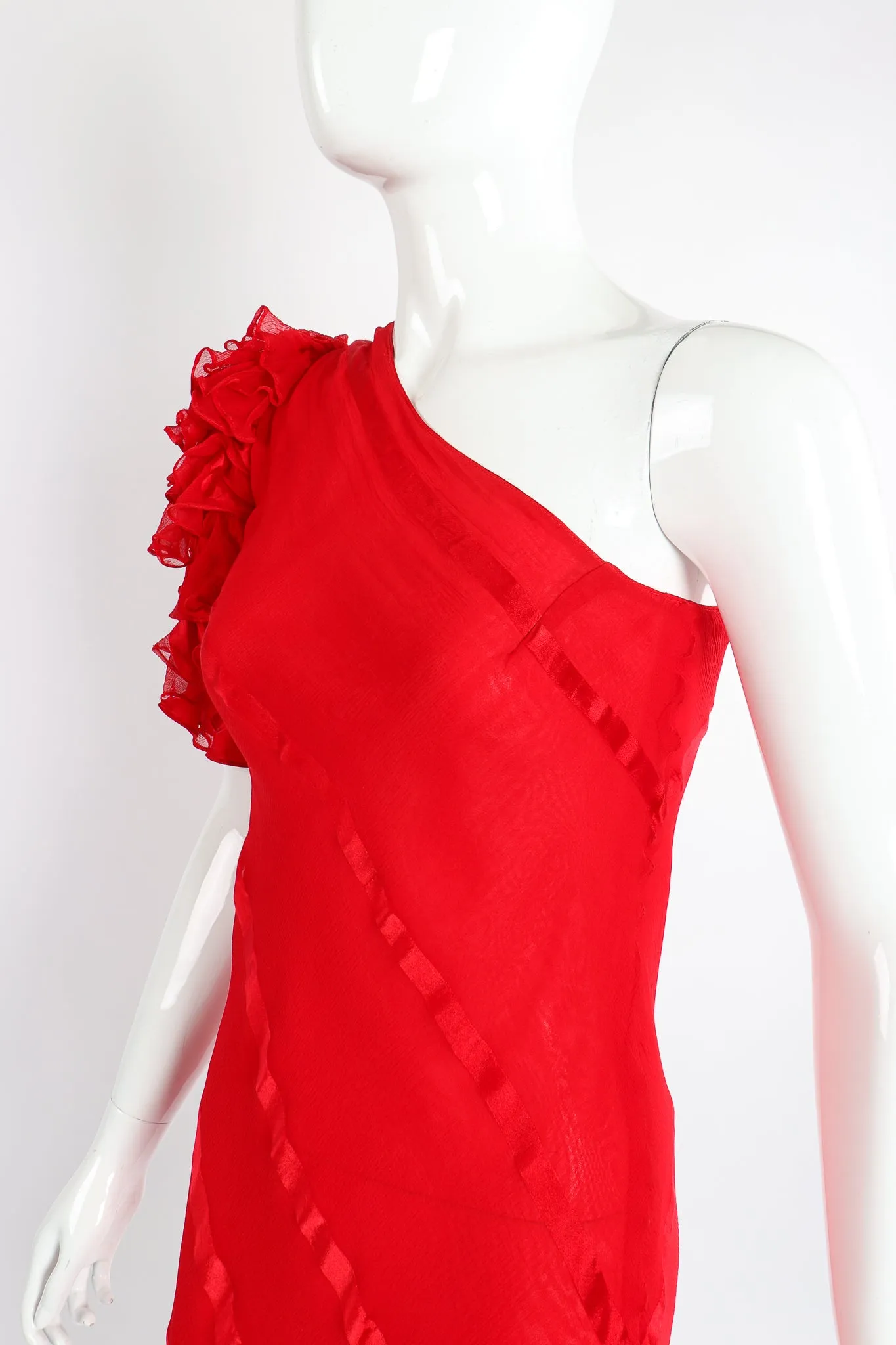 Ruffle Sleeve Dance Dress