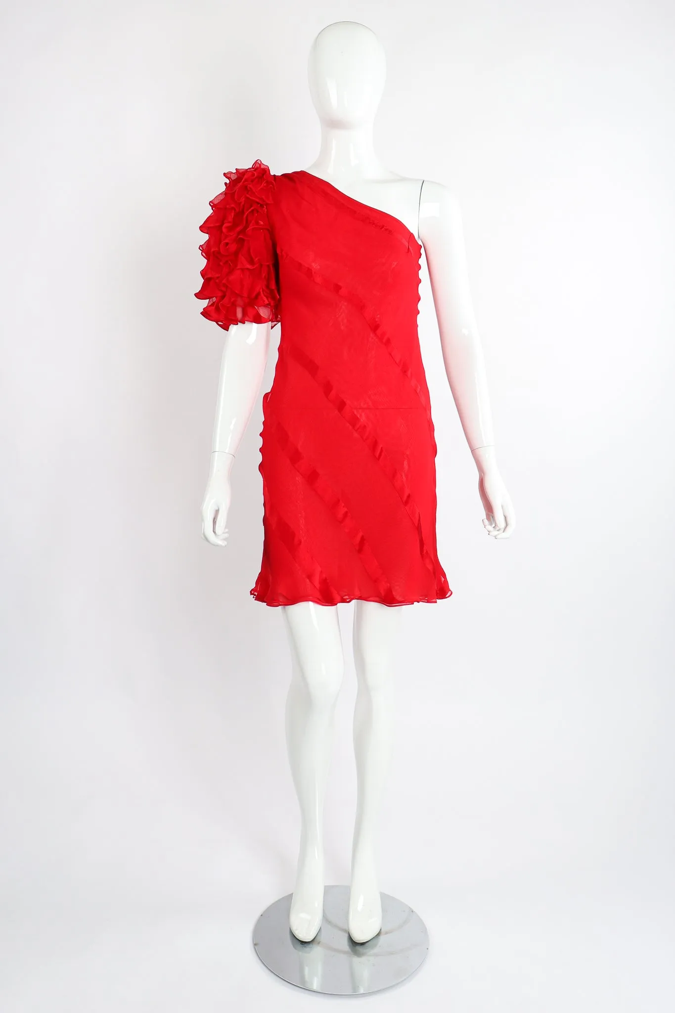 Ruffle Sleeve Dance Dress