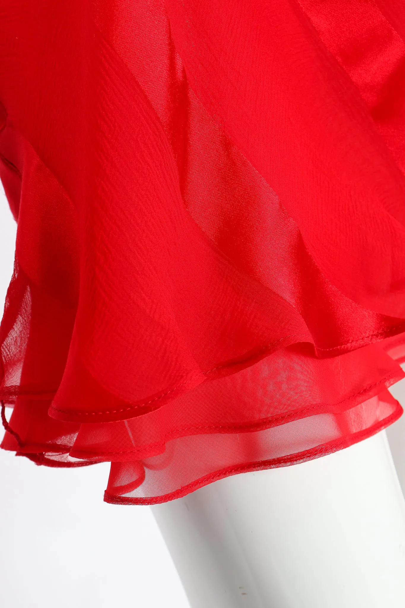 Ruffle Sleeve Dance Dress
