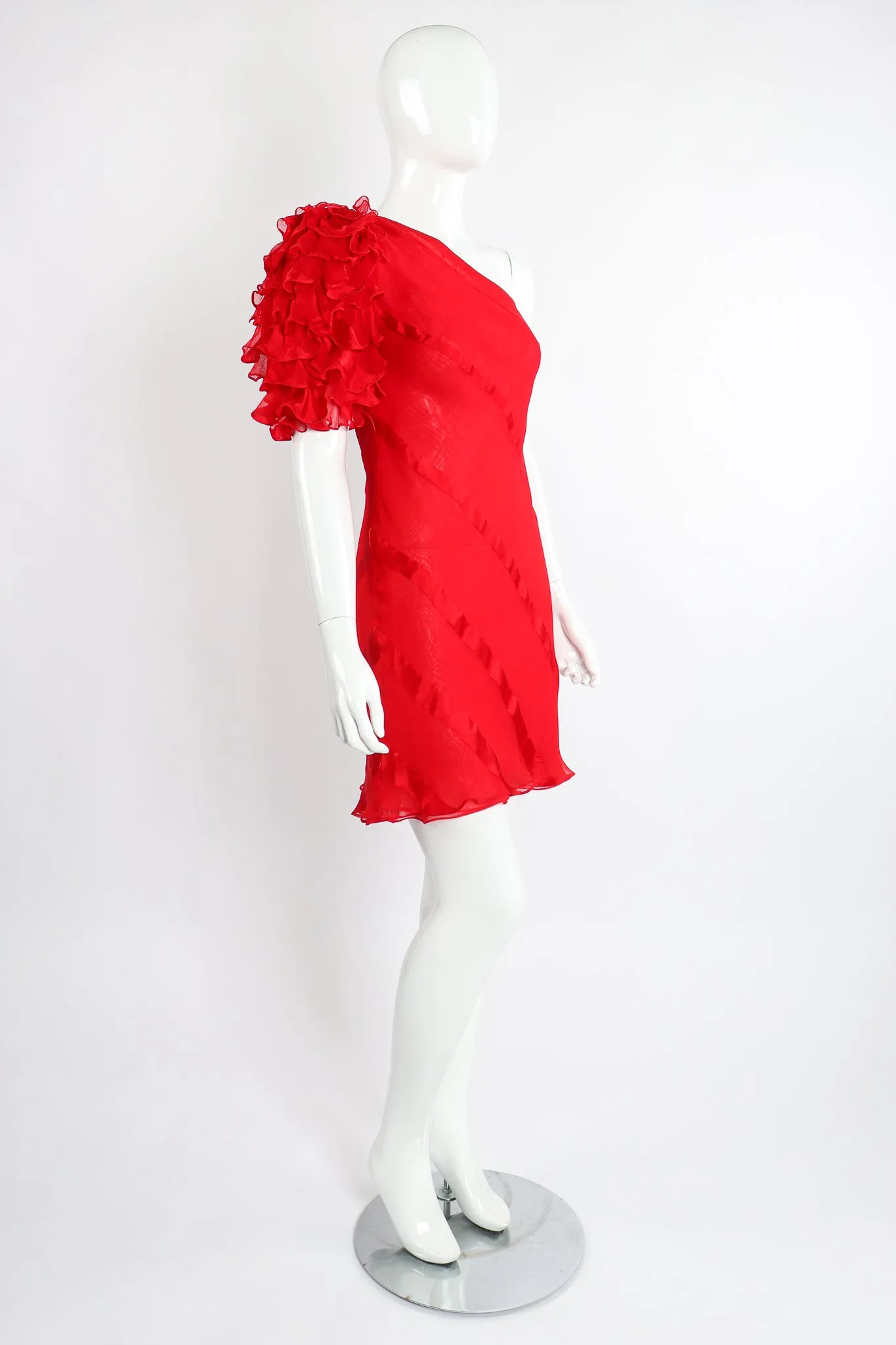 Ruffle Sleeve Dance Dress