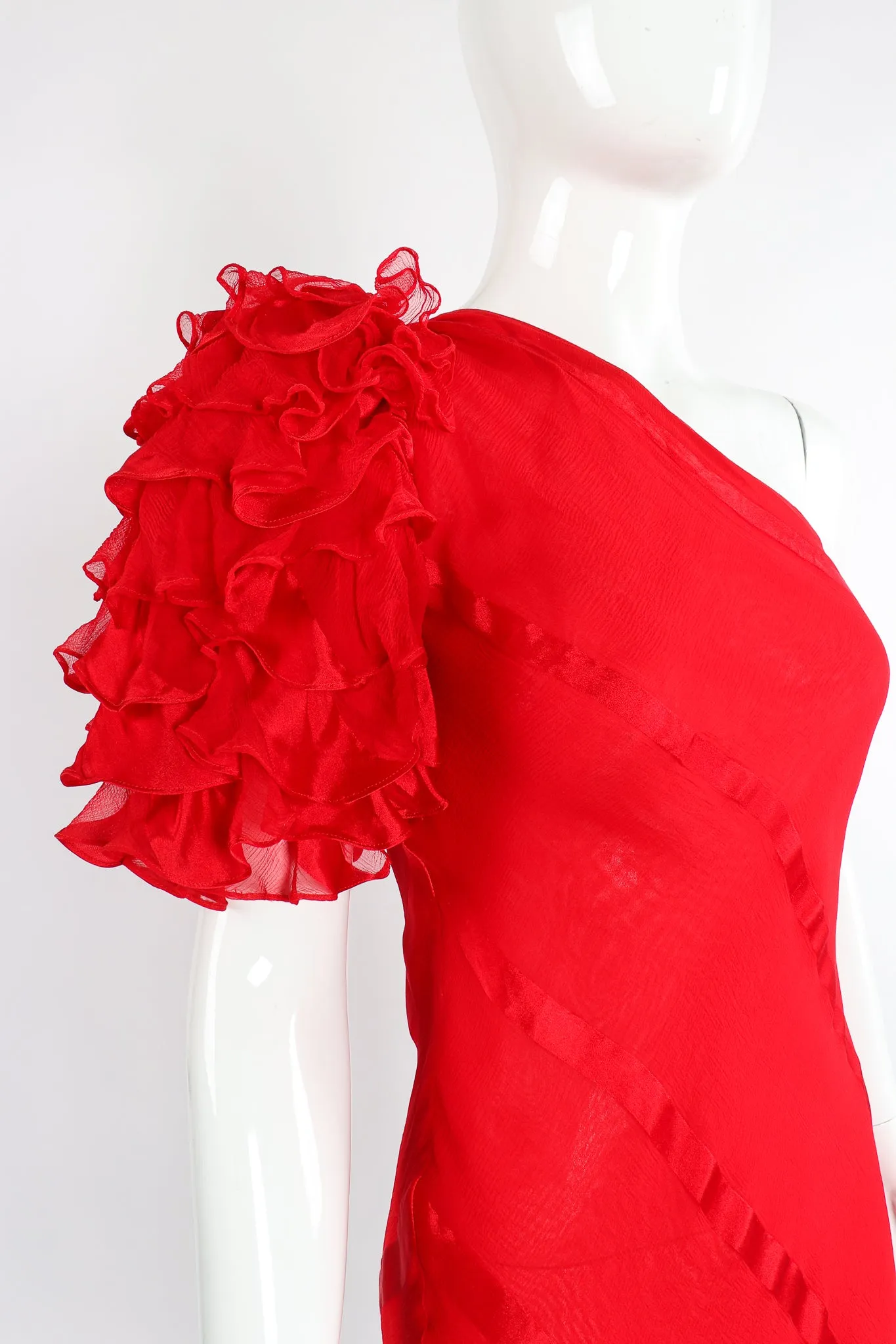 Ruffle Sleeve Dance Dress