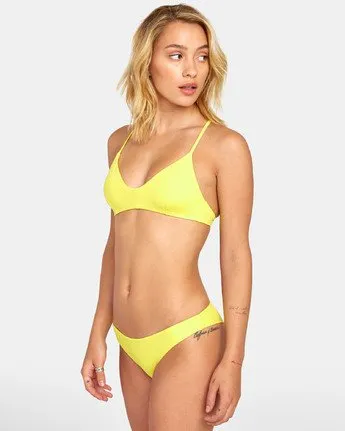 RVCA Womens Solid Cheeky Bikini Bottom