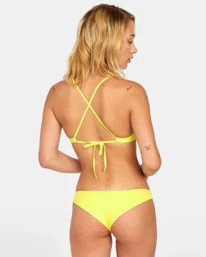 RVCA Womens Solid Cheeky Bikini Bottom