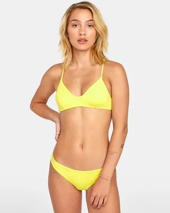 RVCA Womens Solid Cheeky Bikini Bottom