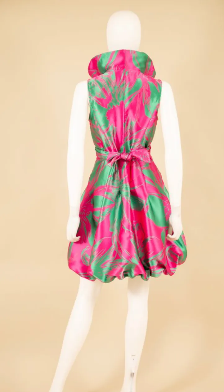 S16150B - Printed Bubble Dress