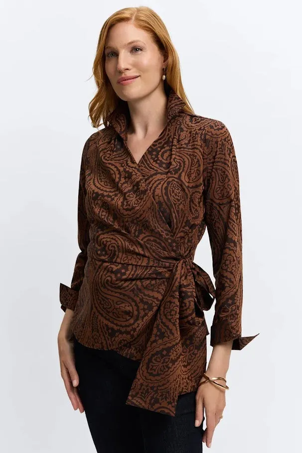 Salina Wrap Shirt - Macchiato
