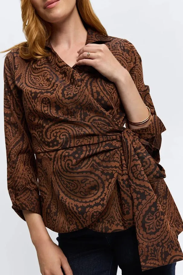 Salina Wrap Shirt - Macchiato