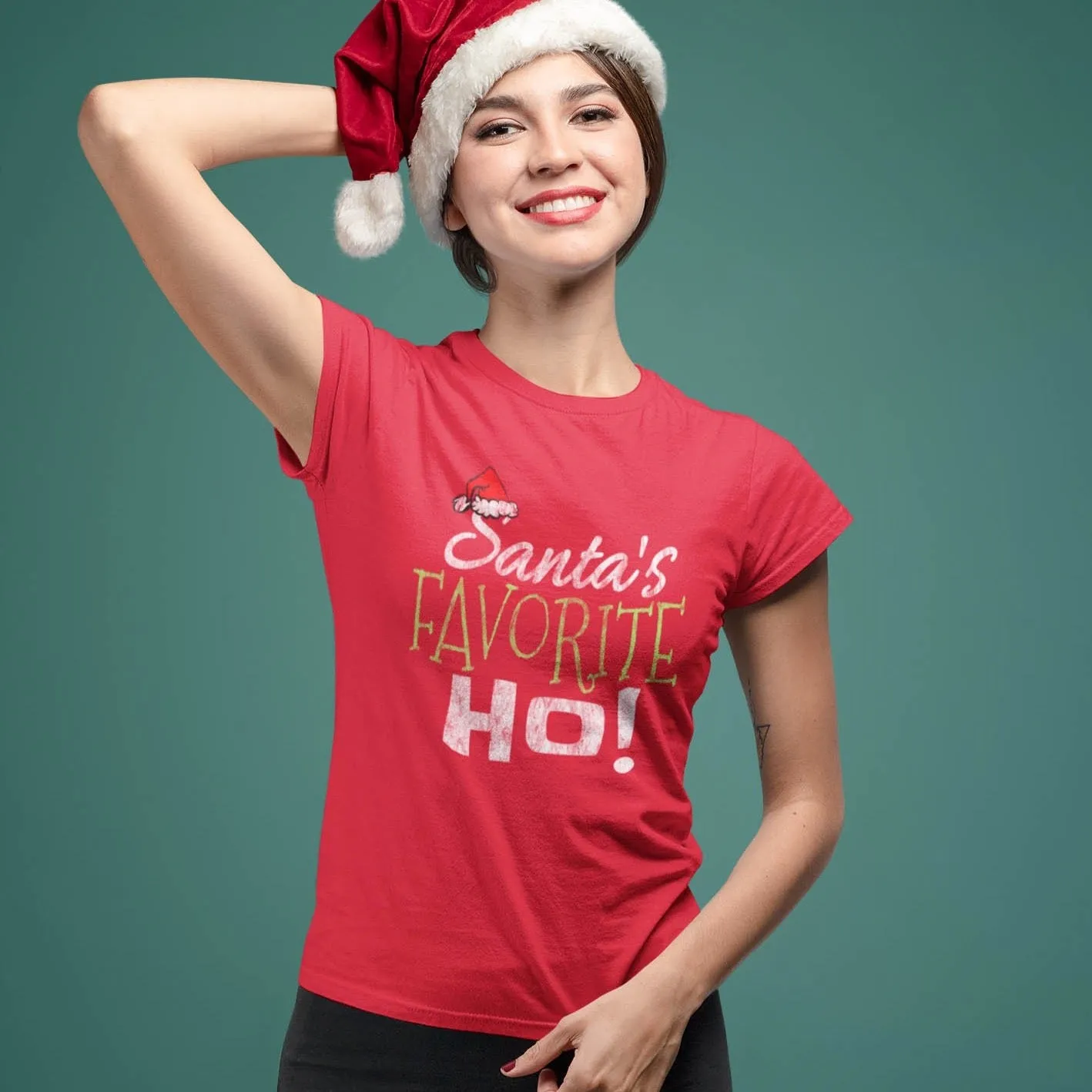 Santa's Favorite Ho women's t-shirt