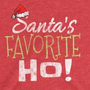Santa's Favorite Ho women's t-shirt