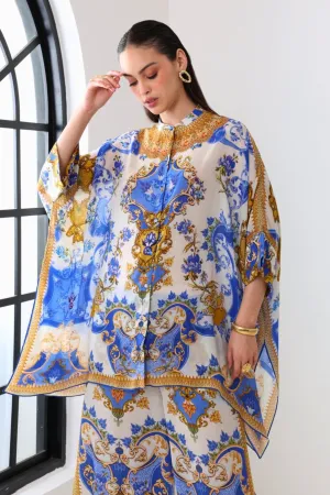 SANTORINI SUNRISE KAFTAN TOP W SLEEVES