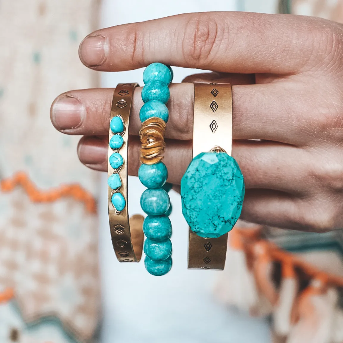 Selene Cuff - Turquoise Multi