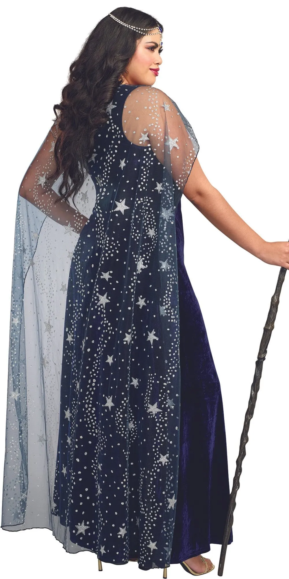 Sexy Plus Size Sorceress Dramatic Velvet Women's Costume
