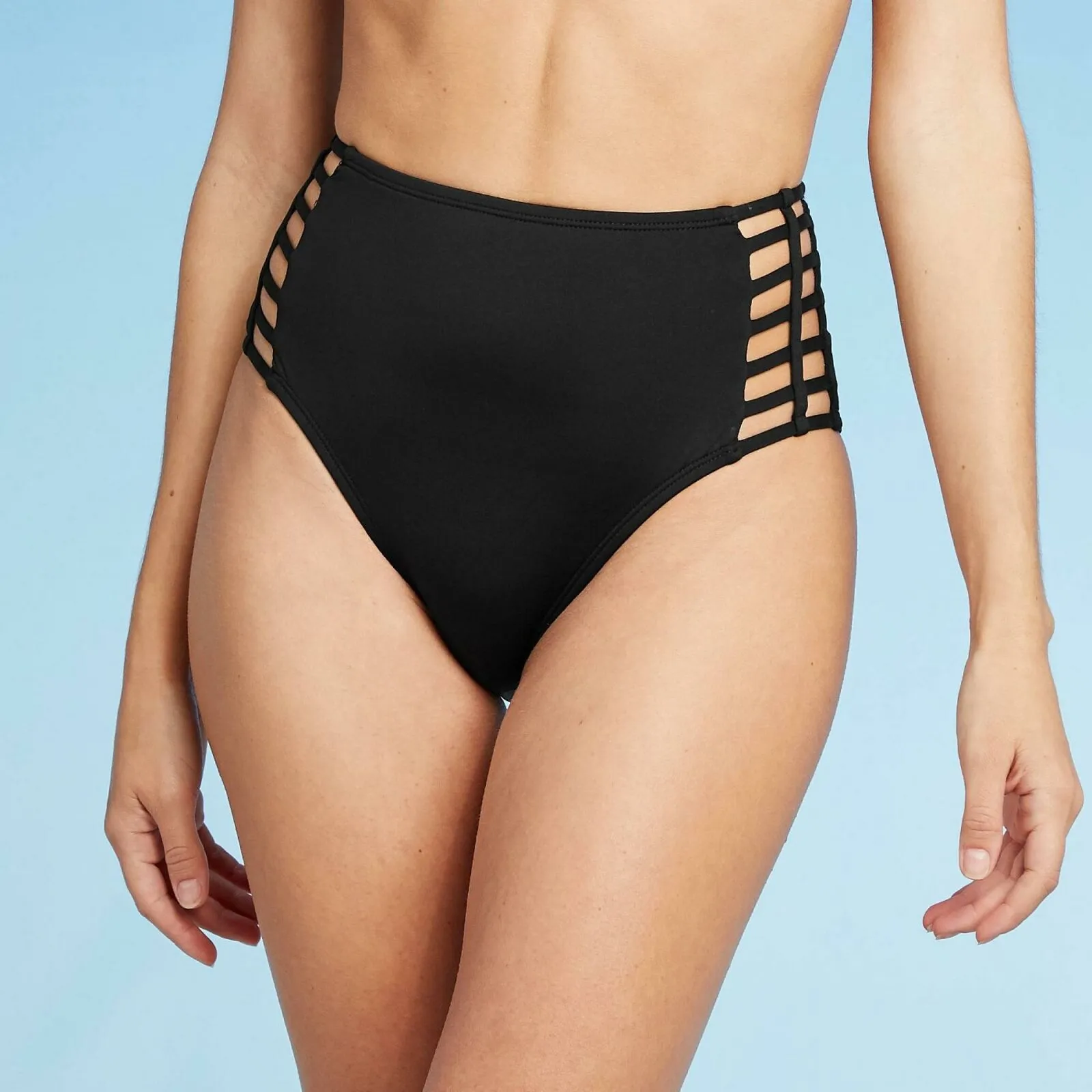 Shade & Shore Women's Caged High Waist Bikini Bottom
