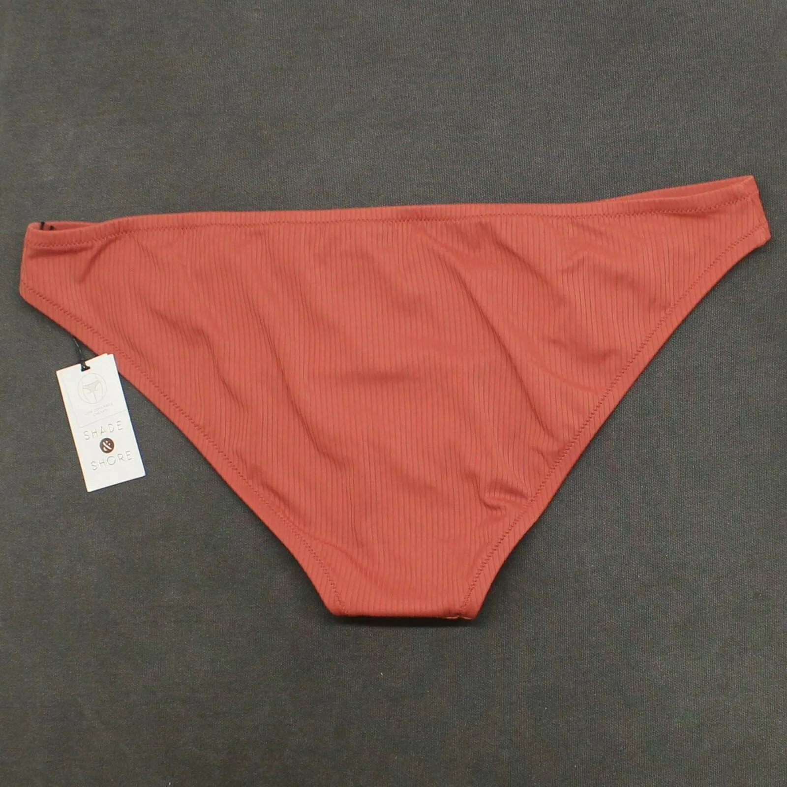 Shade & Shore Women's Ribbed Cheeky Bikini Bottom