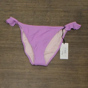 Shade & Shore Women's Ribbed Side Ruffle Cheeky Bikini Bottom AFP24