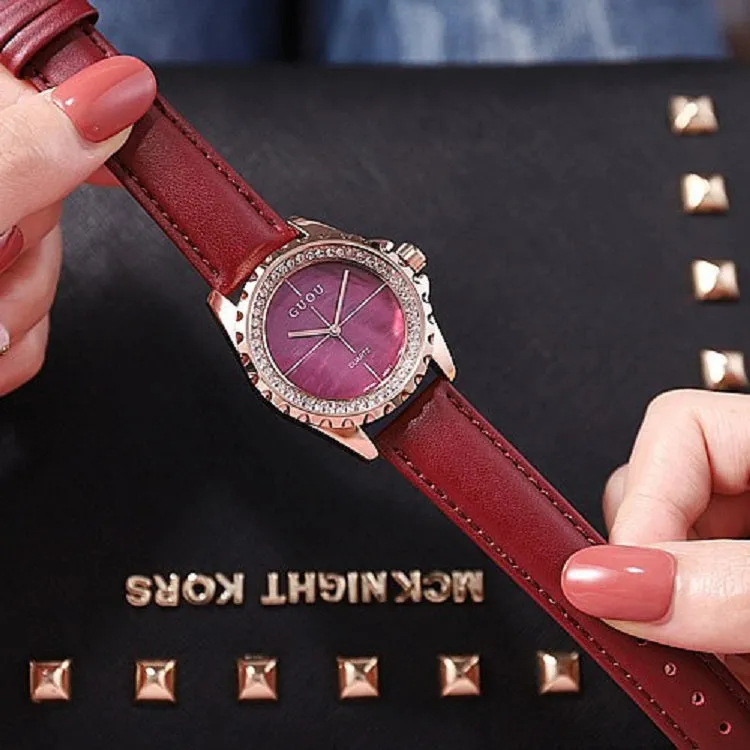 Shell Dial With Diamond Women's Watch