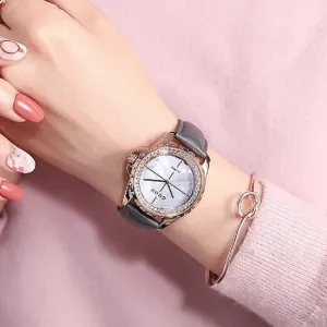 Shell Dial With Diamond Women's Watch