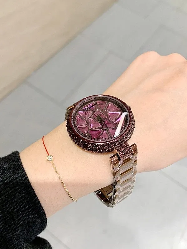 Shining Triangle Pattern Women's Watch