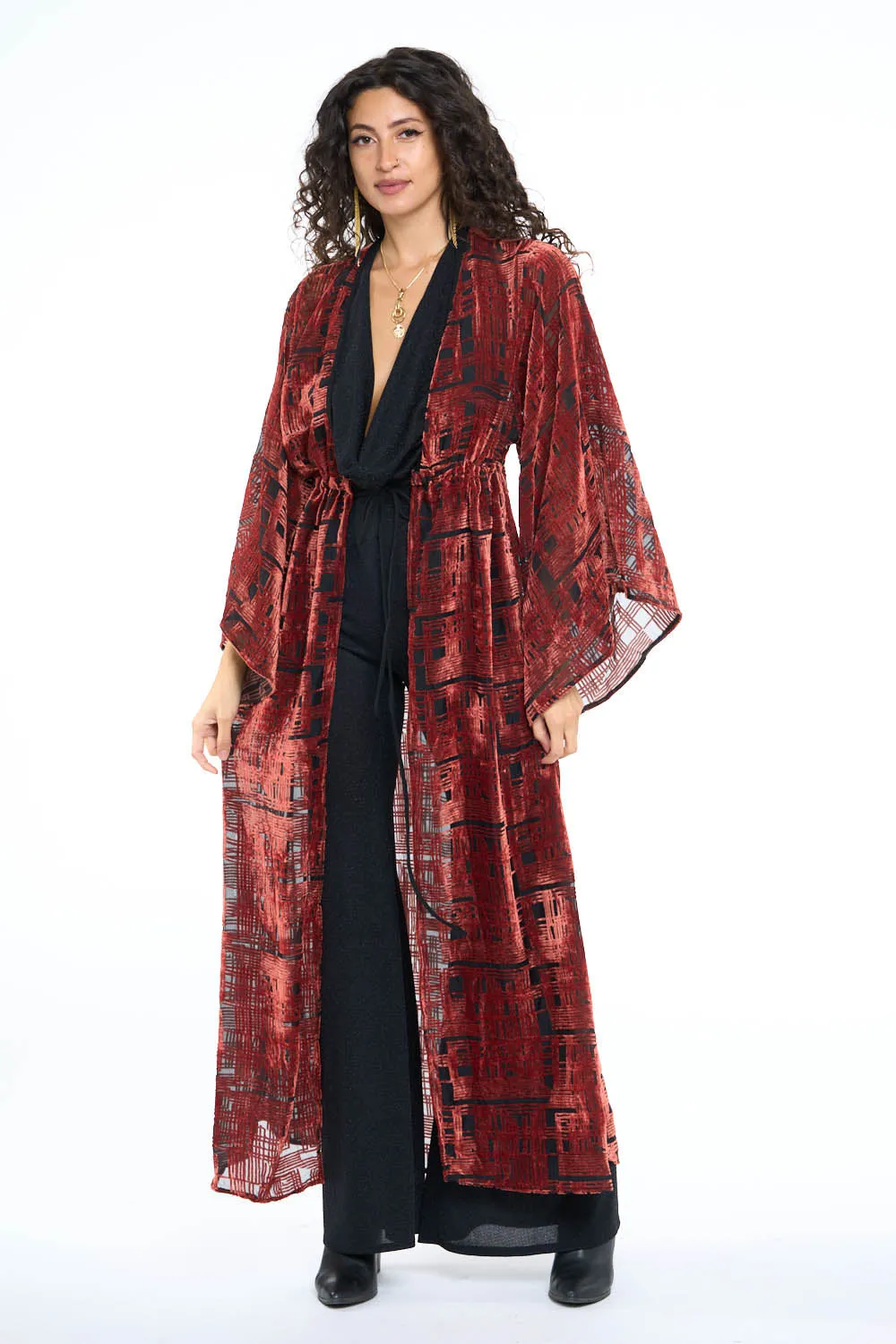 Sienna Burnout Velvet Gemini Leisure Robe