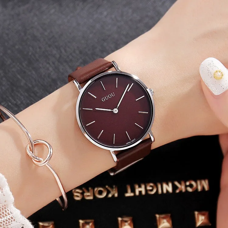 Simple Ultra-thin Strap Women's Watch