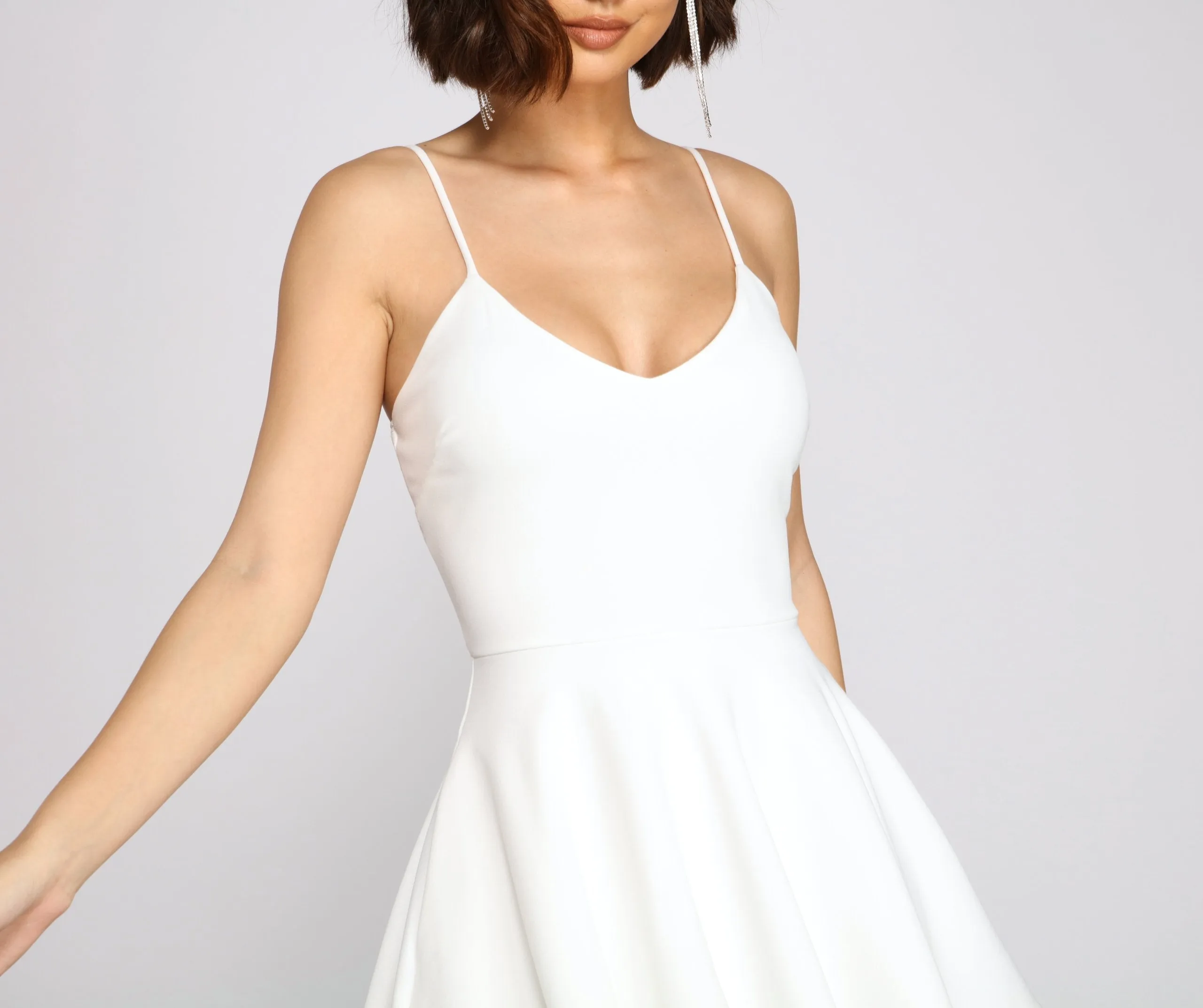 Simply Adorable Stylish Layered Skater Dress