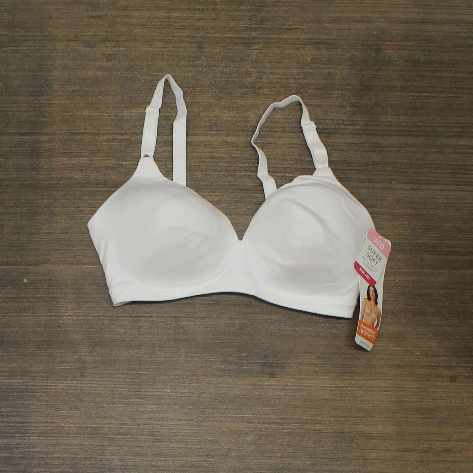 Simply Perfect by Warner's Women's Super Soft Wirefree Bra RM1691T White 36D