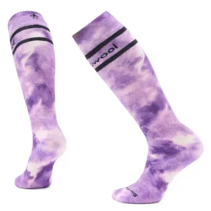 Ski Full Cushion Tie Dye Print Over The Calf Socks (Women's) - SW002171