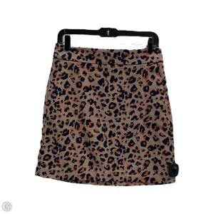Skirt Mini & Short By Loft In Animal Print, Size: S