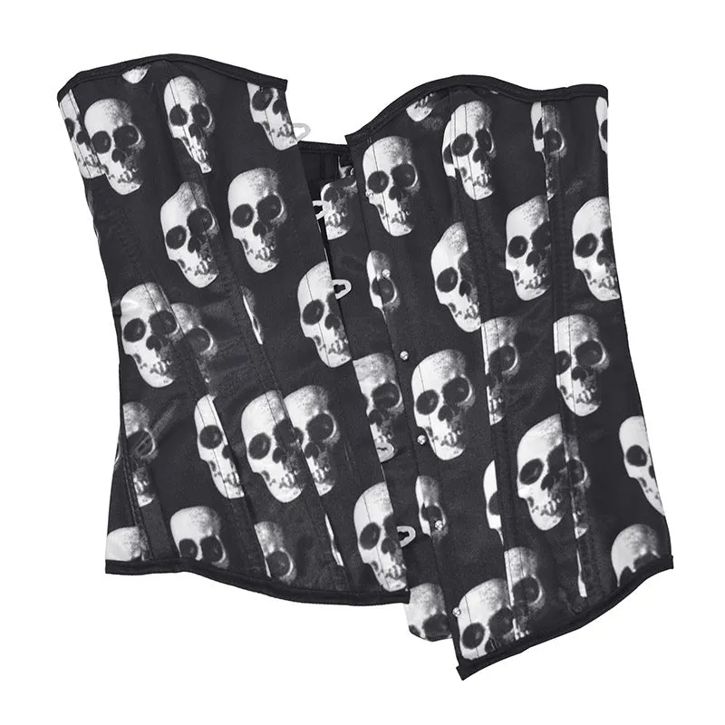 Skull Strapless Court Corset Women's Top