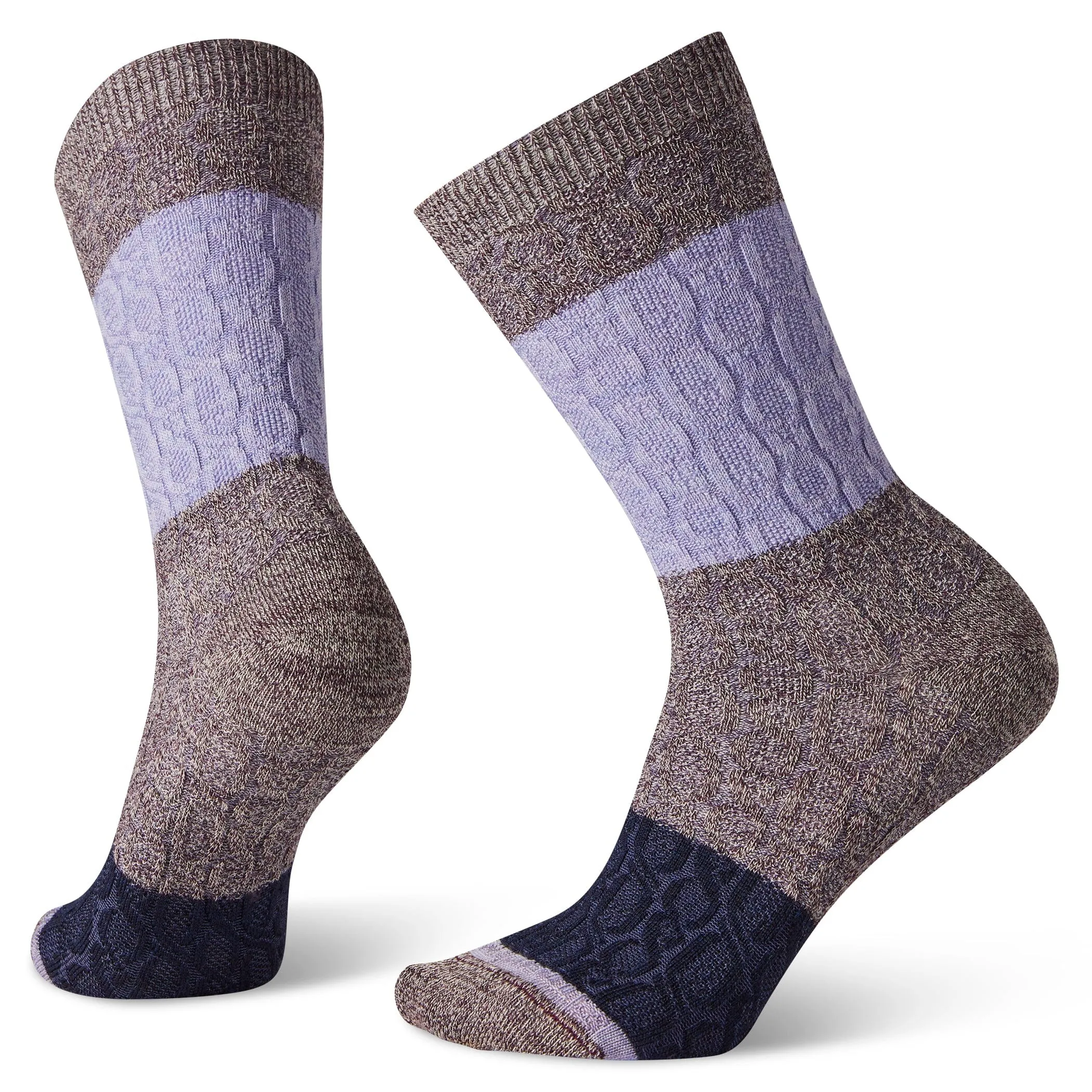 SmartWool Women's Color Block Cable Crew Socks