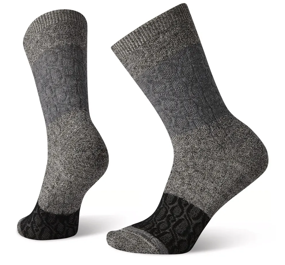 SmartWool Women's Color Block Cable Crew Socks