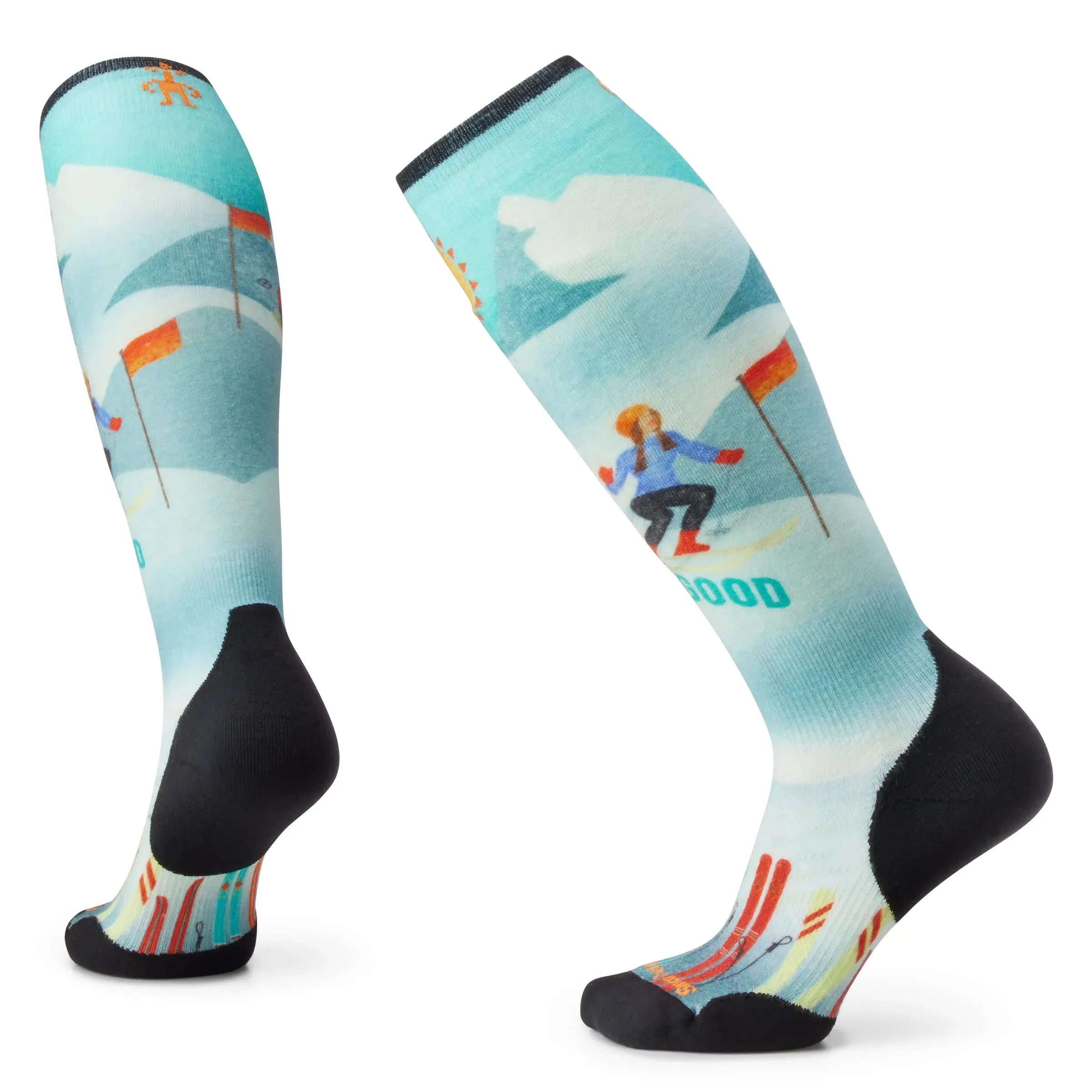 Smartwool Women's Ski Targeted Cushion Snow Bunny Print Over The Calf Socks 2025