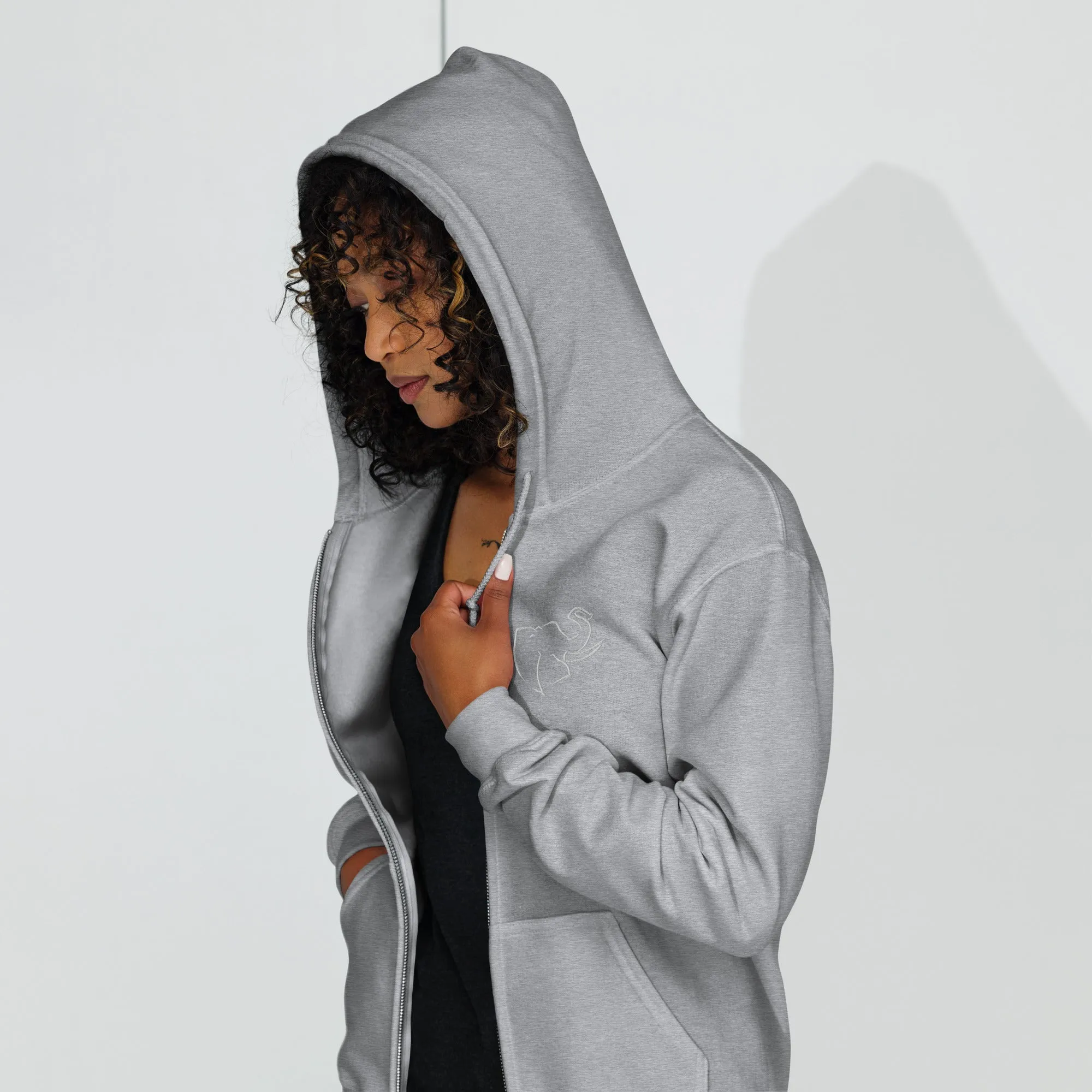 SO ELEPHANT WOMEN'S "EVERYTHING" ZIP UP EMBROIDERED FRONT LOGO