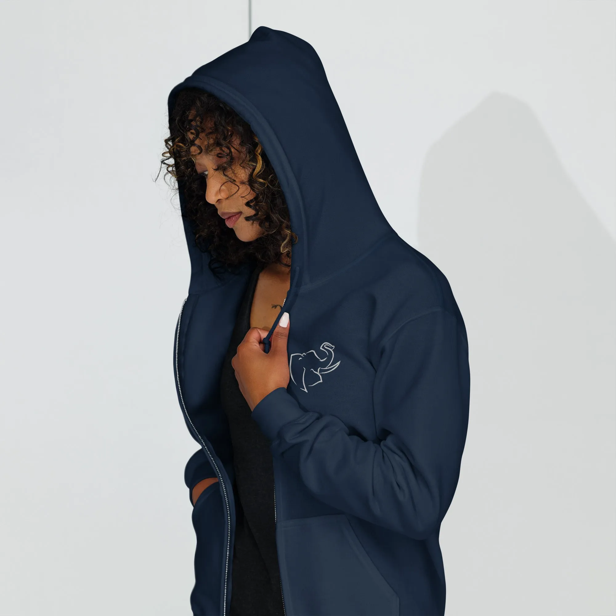 SO ELEPHANT WOMEN'S "EVERYTHING" ZIP UP EMBROIDERED FRONT LOGO