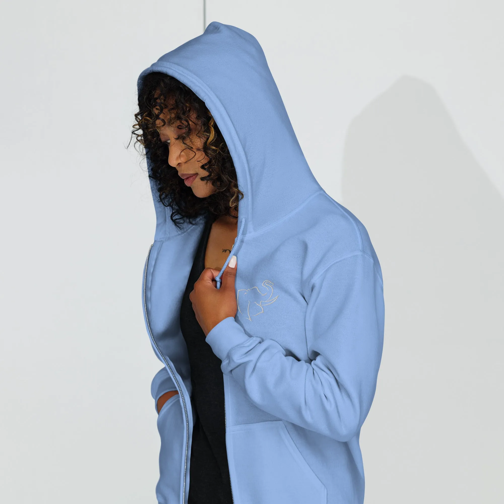 SO ELEPHANT WOMEN'S "EVERYTHING" ZIP UP EMBROIDERED FRONT LOGO