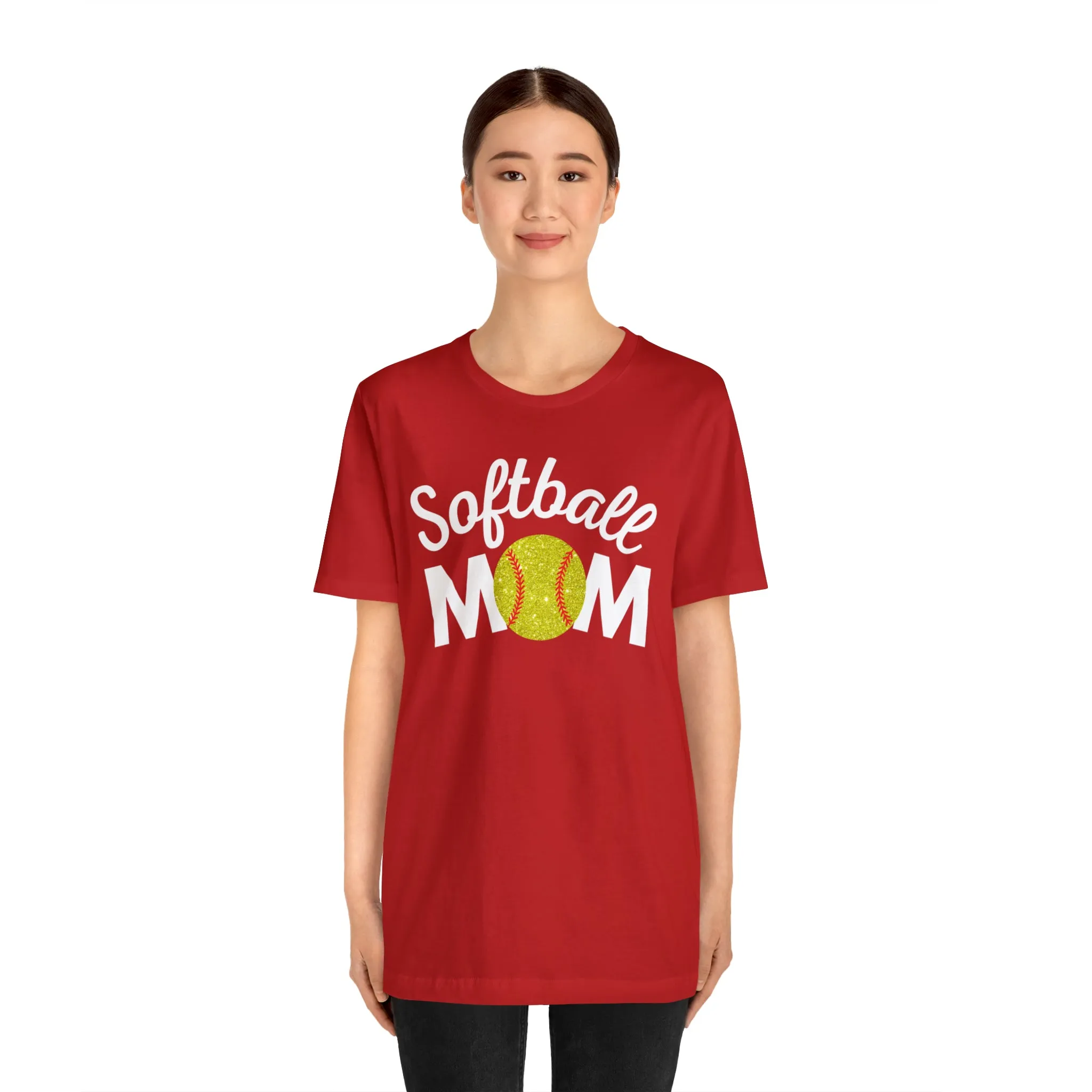 Softball Mom Shimmer Short Sleeve Tee